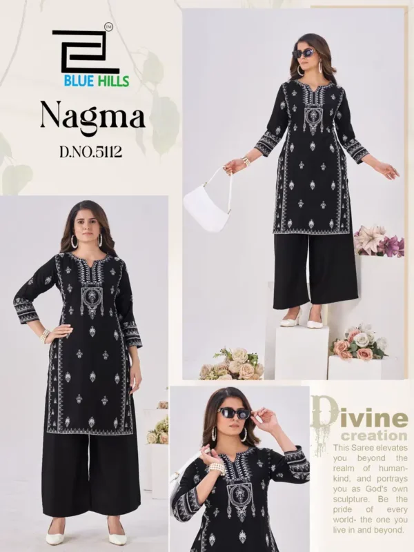 Buy Blue Hills Nagma Rayon With Thread Embroidery Kurti With Dupatta Wholesale 2026