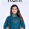 Dnp Ruhi 1 Roman Silk Kurti With Bottom Dupatta Wholesale