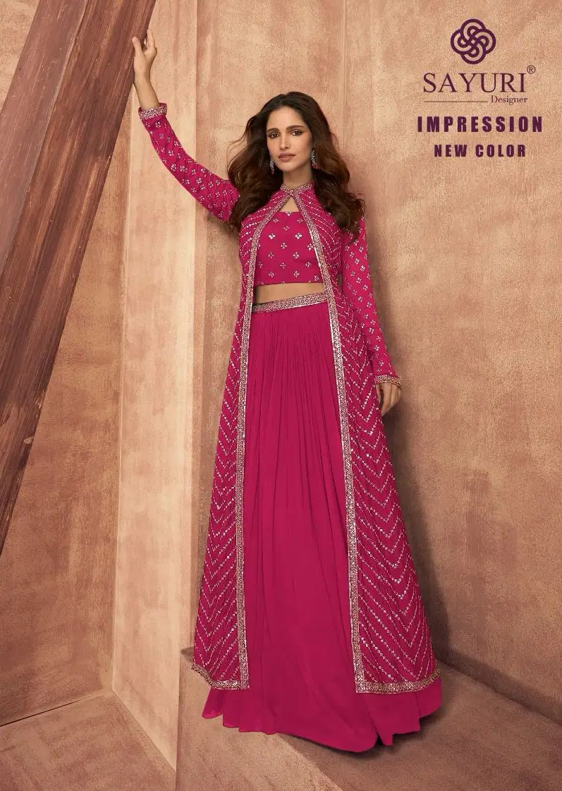 Sayuri Impression New Color Chinon Silk Designer Salwar Suit Collection Wholesale