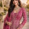 Beautiful Mrudangi Womeniya Georgette Embroidered Gown With Dupatta Collection Wholesale 2026