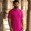 Beautiful Kurta Culture Pattu Silk Casual Wear Mens Short Kurta Collection Wholesale 2026