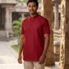 Beautiful Kurta Culture Pattu Silk Casual Wear Mens Short Kurta Collection Wholesale 2026