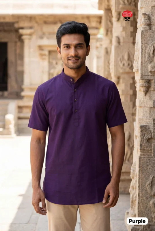 Beautiful Kurta Culture Pattu Silk Casual Wear Mens Short Kurta Collection Wholesale 2026