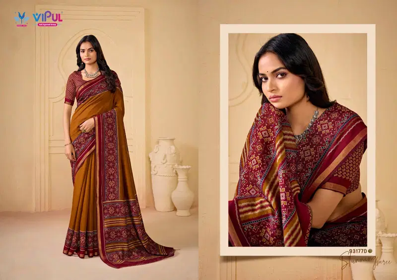 Beautiful Vipul Monalisa Vol 4 Mal Cotton Printed Saree Collection Wholesale 2026