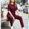 Dnp Desire Imported Jacquard Knit Co-ord Set NightSuit Set Wholesale