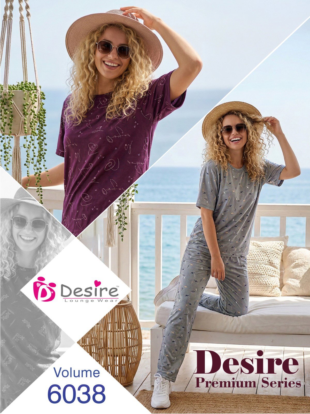 Dnp Desire Premium Series Print To Print N.S. NightSuits Set Wholesale