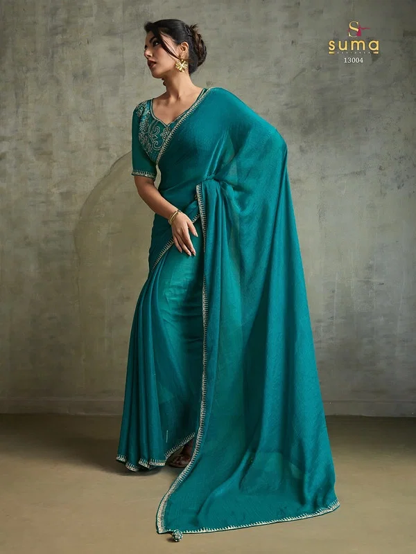 Launching Suma Fendy Chiffon Blooming Saree collection Wholesale 2026