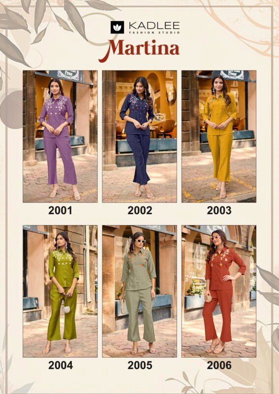 Latest Kadlee Martina Viscose Weaving Thread Worked Co Ord Set Collection Wholesale 2026
