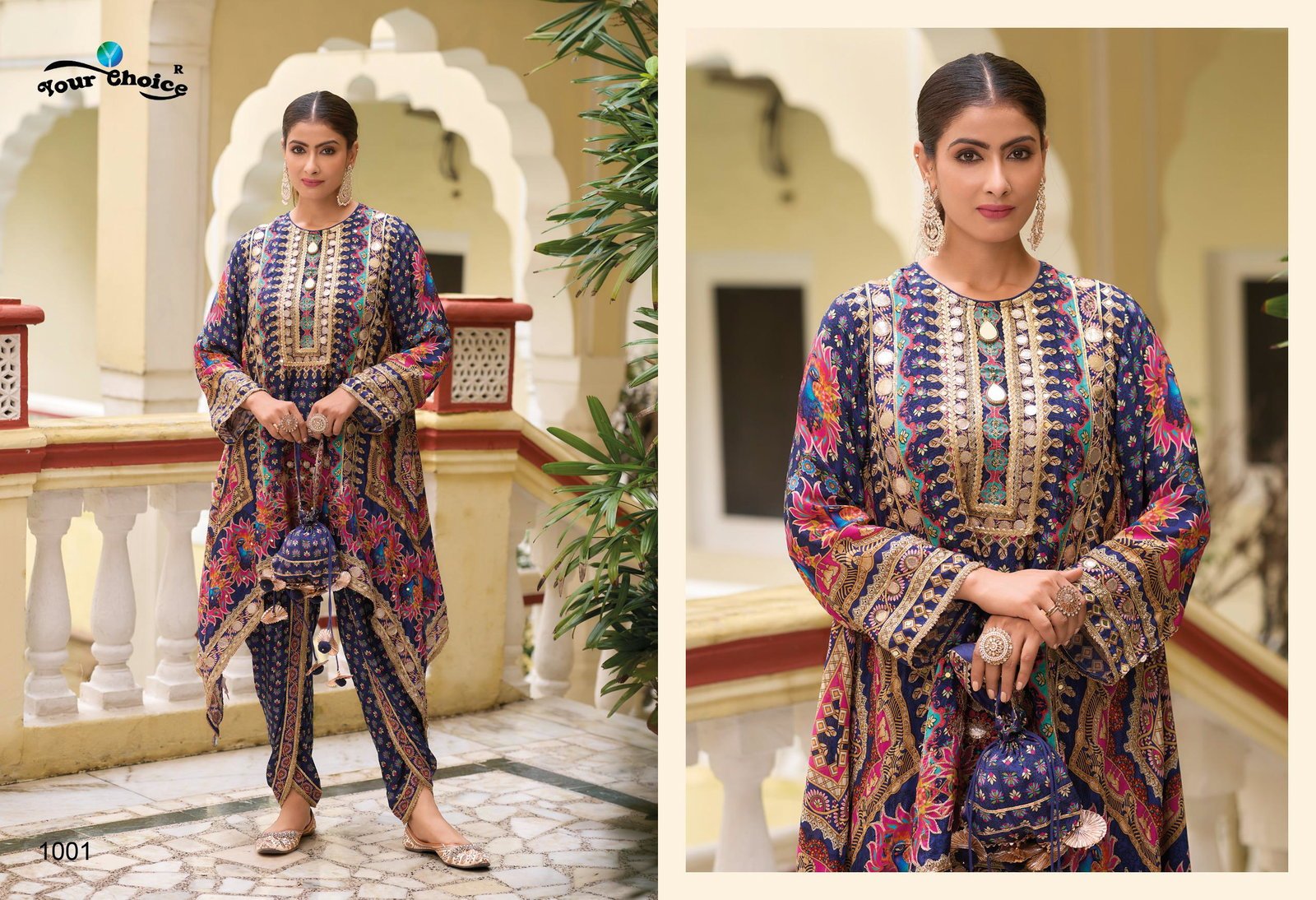 Beautiful Your Choice Kiko Chinon Designer Kurti With Dhoti Dupatta Collection Wholesale 2026