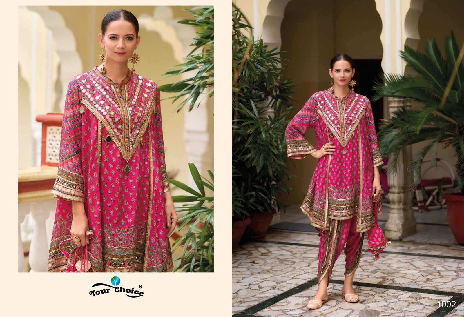 Beautiful Your Choice Kiko Chinon Designer Kurti With Dhoti Dupatta Collection Wholesale 2026
