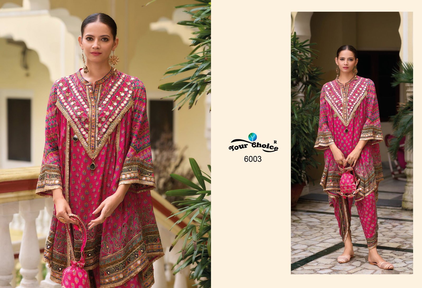 Beautiful Your Choice Kiko Chinon Designer Kurti With Dhoti Dupatta Collection Wholesale 2026