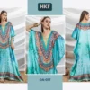 Beautiful Hkf Dua Kaftan Vol 3 Soft Satin Printed Fancy Kaftan Collection Wholesale 2026