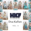 Beautiful Hkf Dua Kaftan Vol 3 Soft Satin Printed Fancy Kaftan Collection Wholesale 2026