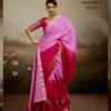 Beautiful Sethnic Ombrea Soft Glam Chiffon Zari Woven Worked Saree Collection Wholesale 2026