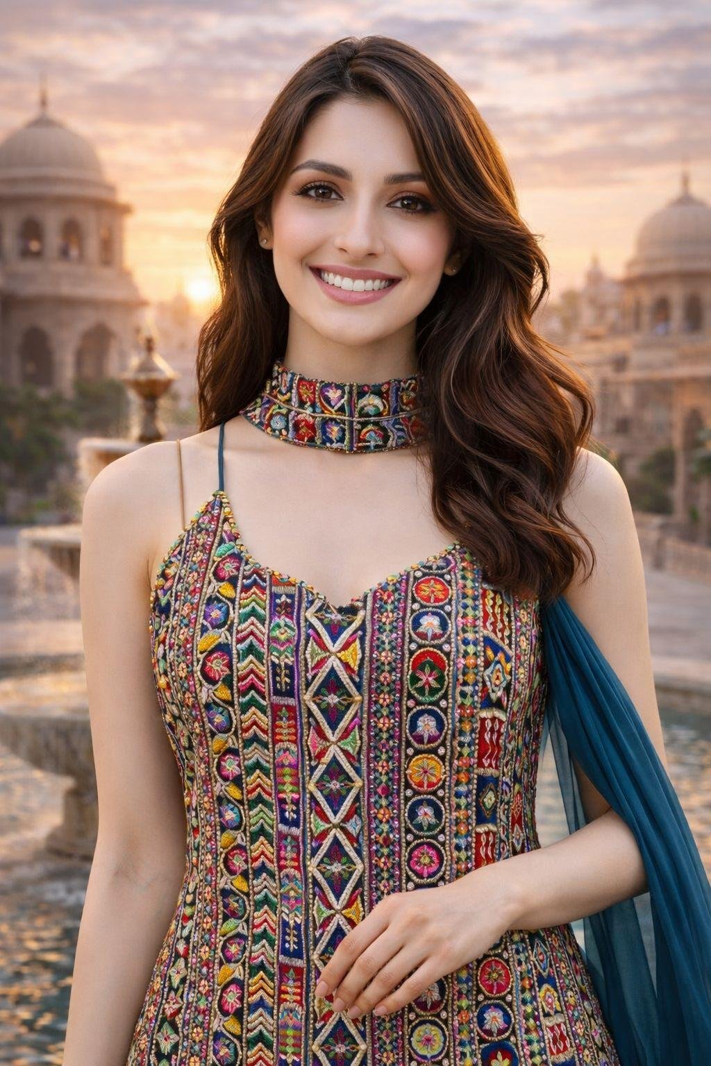 Mrudangi Taj Premium Georgette Embroidered Salwar Kameez Collection Wholesale