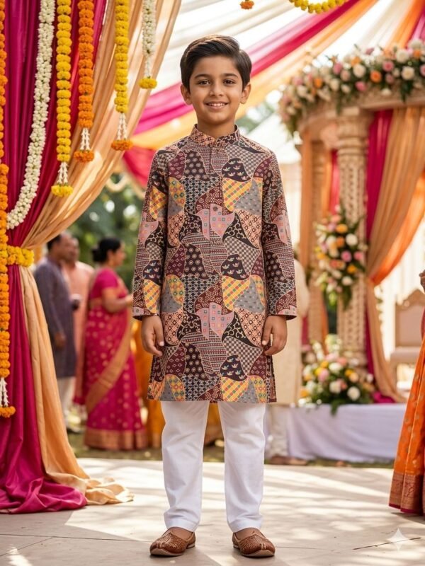 Stylish lekha LI Ethnicity Kids Edition Soft Cotton Printed Kurta Pajama Wholesale 2026