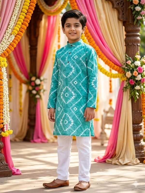 Stylish lekha LI Ethnicity Kids Edition Soft Cotton Printed Kurta Pajama Wholesale 2026