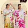 Hkf Everbloom Kaftan Vol 9 Soft Satin Printed Fancy Kaftan Collection Wholesale