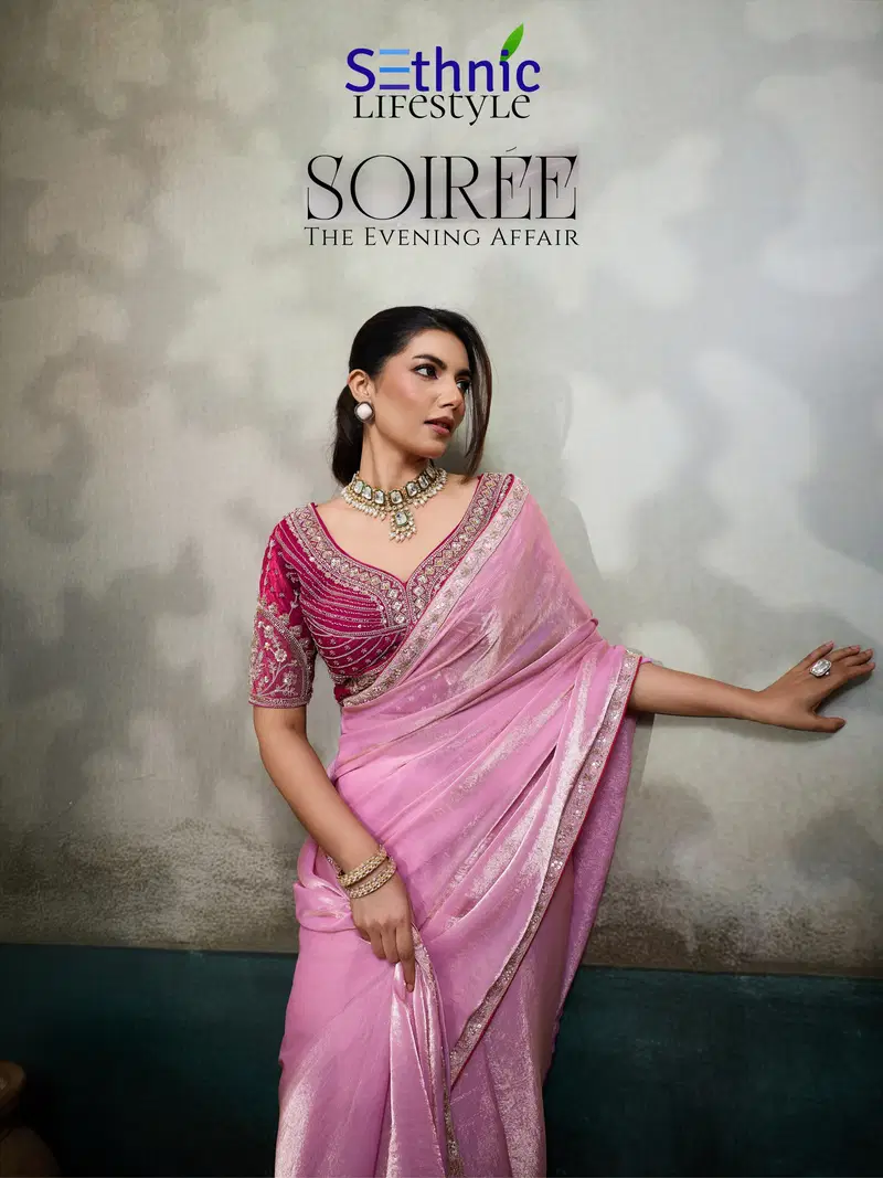 Sethnic Soiree The Evening Affair Velvet Satin Designer Saree Collection Wholesale