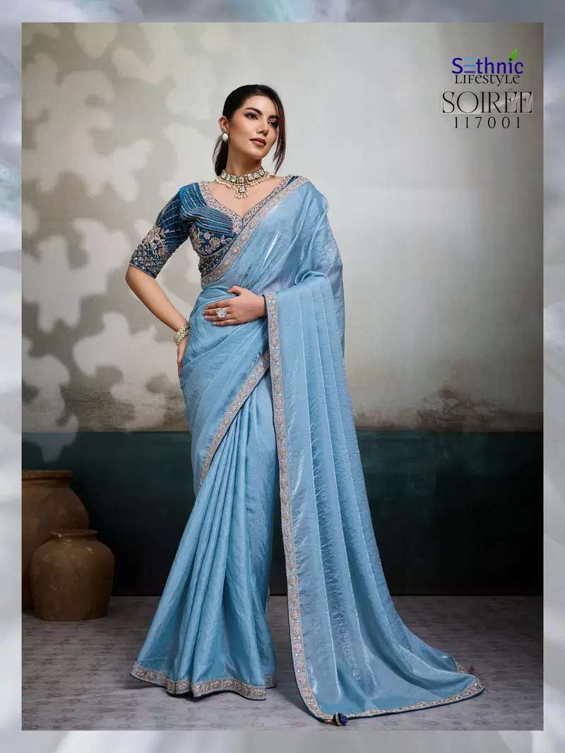Latest Sethnic Soiree The Evening Affair Velvet Satin Designer Saree Collection Wholesale 2026