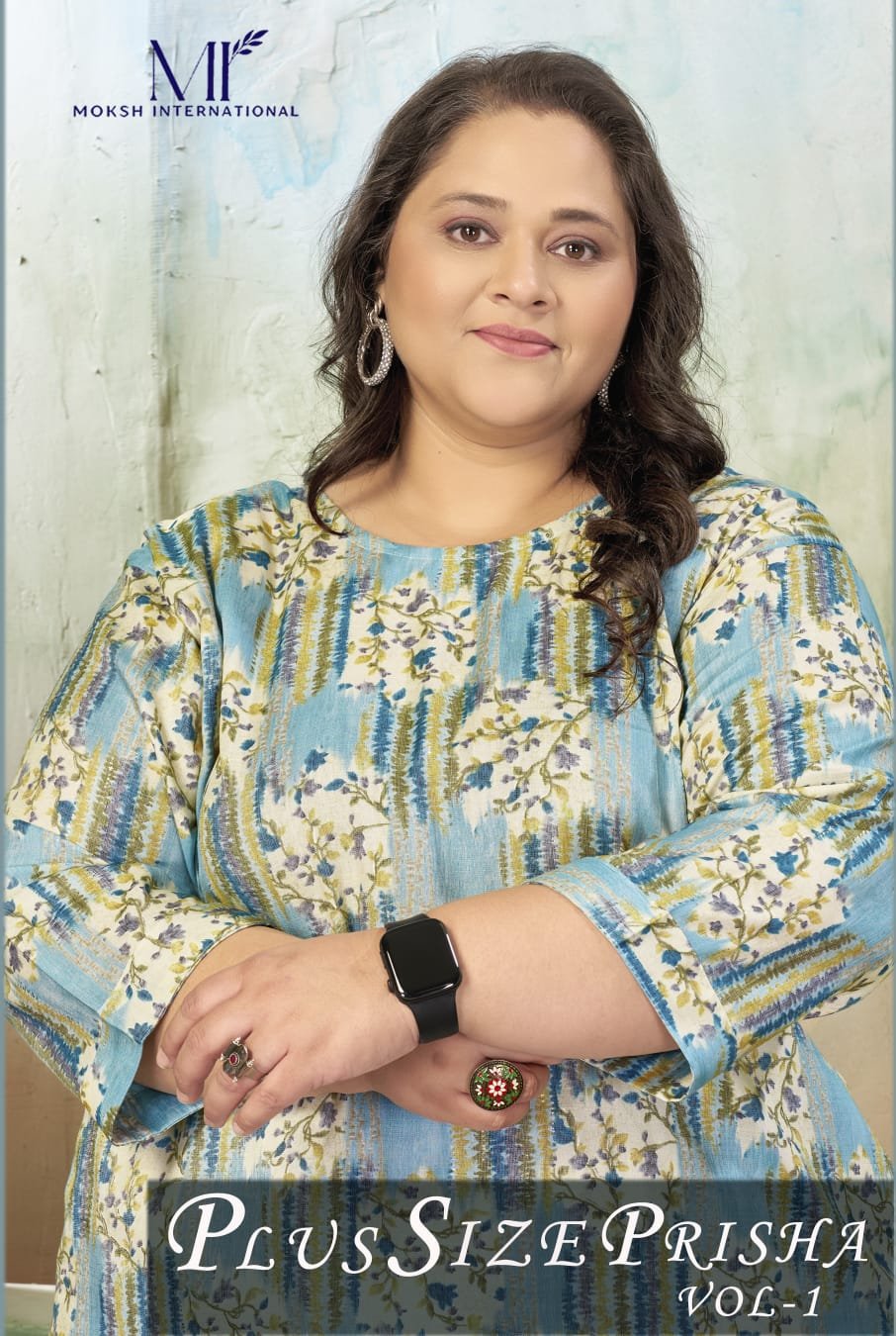 Moksh Plus Size Prisha Vol 1 Rayon Slub Printed Kurti With Bottom Wholesale