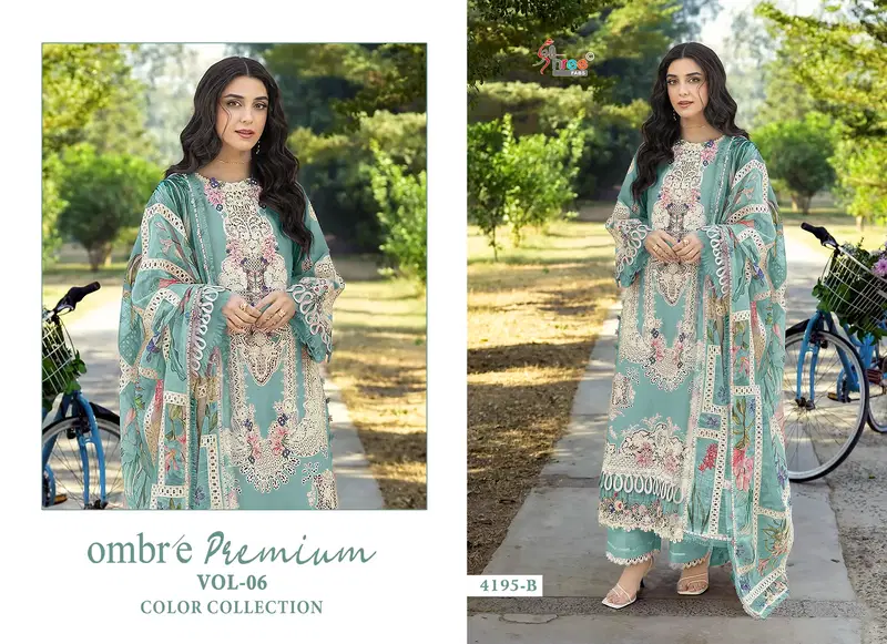 Latest Shree Ombre Premium Vol 6 Color Collection Kota Doriya Dupatta Pakistani Salwar Kameez Wholesale 2026