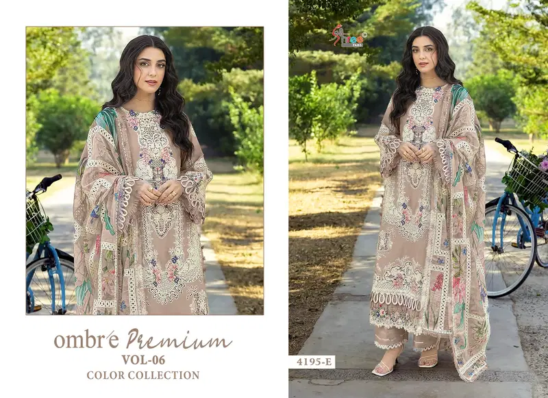 Latest Shree Ombre Premium Vol 6 Color Collection Kota Doriya Dupatta Pakistani Salwar Kameez Wholesale 2026