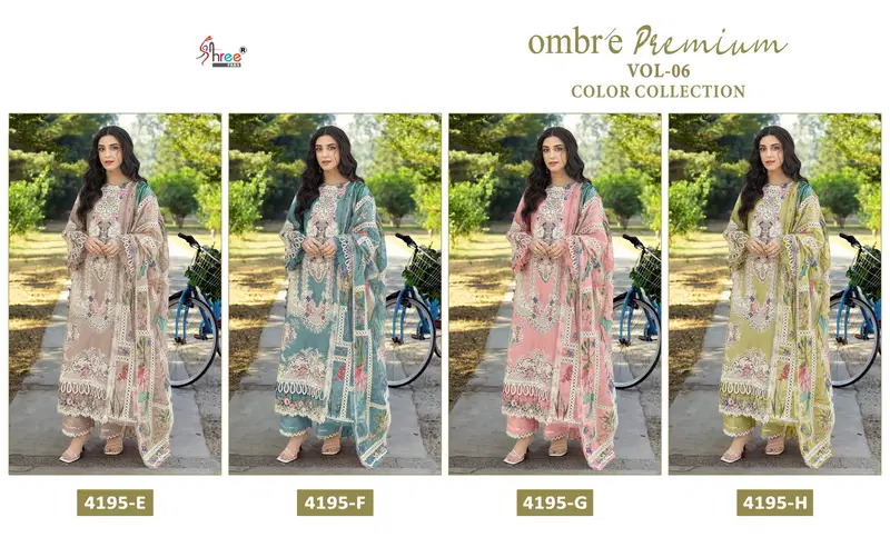 Latest Shree Ombre Premium Vol 6 Color Collection Kota Doriya Dupatta Pakistani Salwar Kameez Wholesale 2026