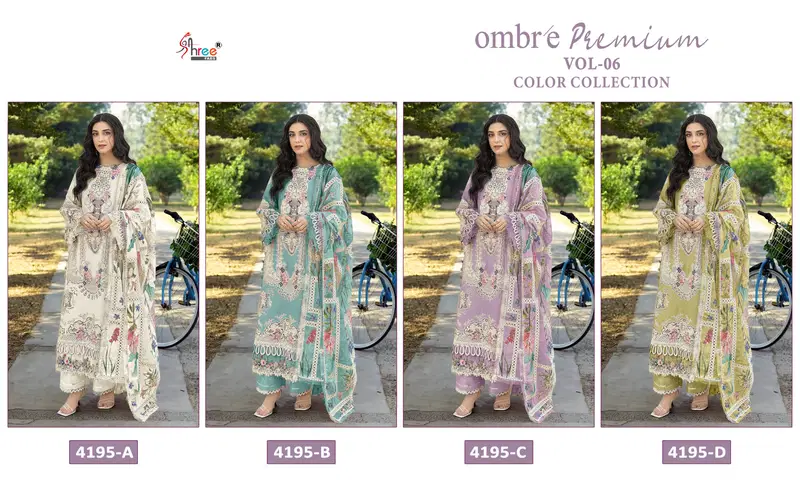 Latest Shree Ombre Premium Vol 6 Color Collection Kota Doriya Dupatta Pakistani Salwar Kameez Wholesale 2026