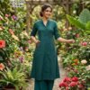 Stylish De Mannat Cotton Dhabu A Line Kurti With Plazzo Collection Wholesale 2026