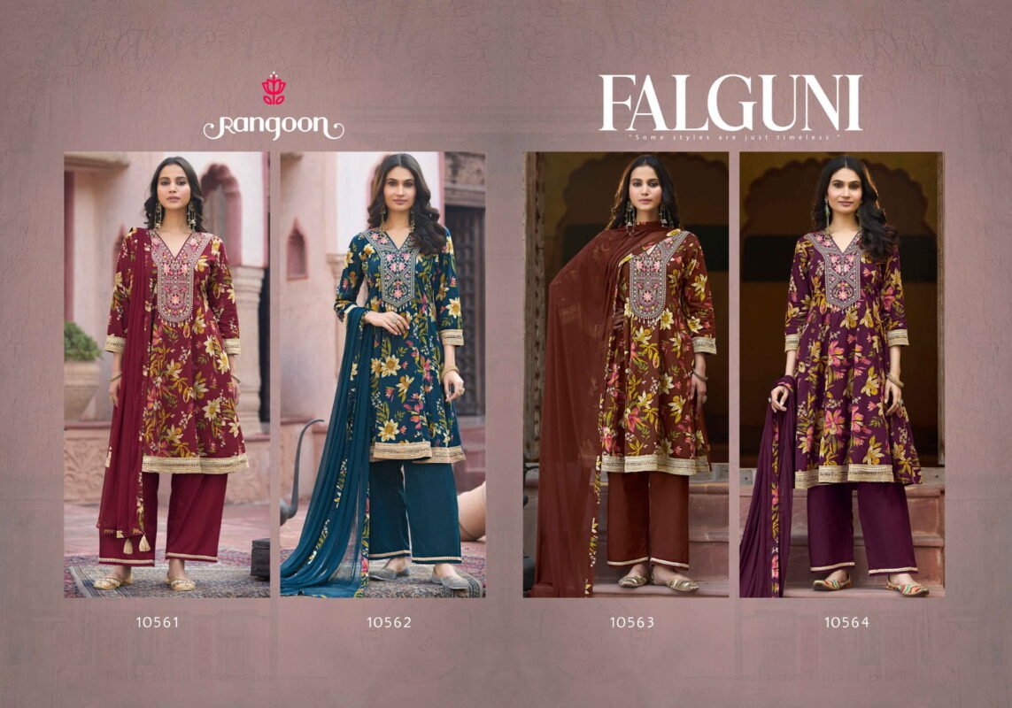 Latest Rangoon Falguni Cotton Fancy Worked Salwar Kameez Collection Wholesale 2026