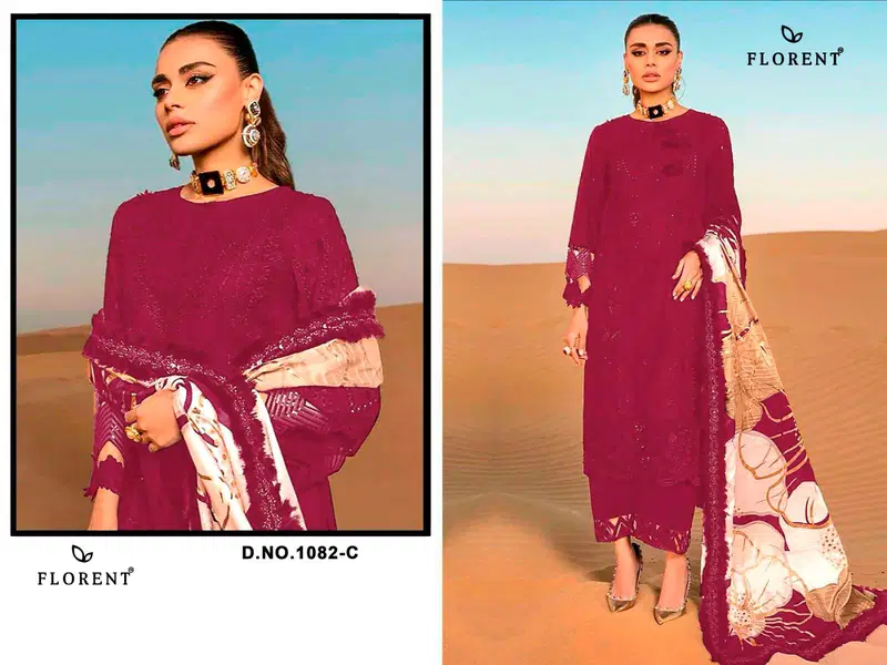 Stylish Florent 1082 A To D Rayon Cotton With Embroidered Salwar Kameez Wholesale 2026