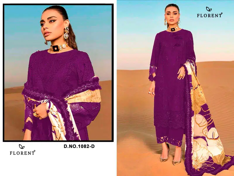 Stylish Florent 1082 A To D Rayon Cotton With Embroidered Salwar Kameez Wholesale 2026