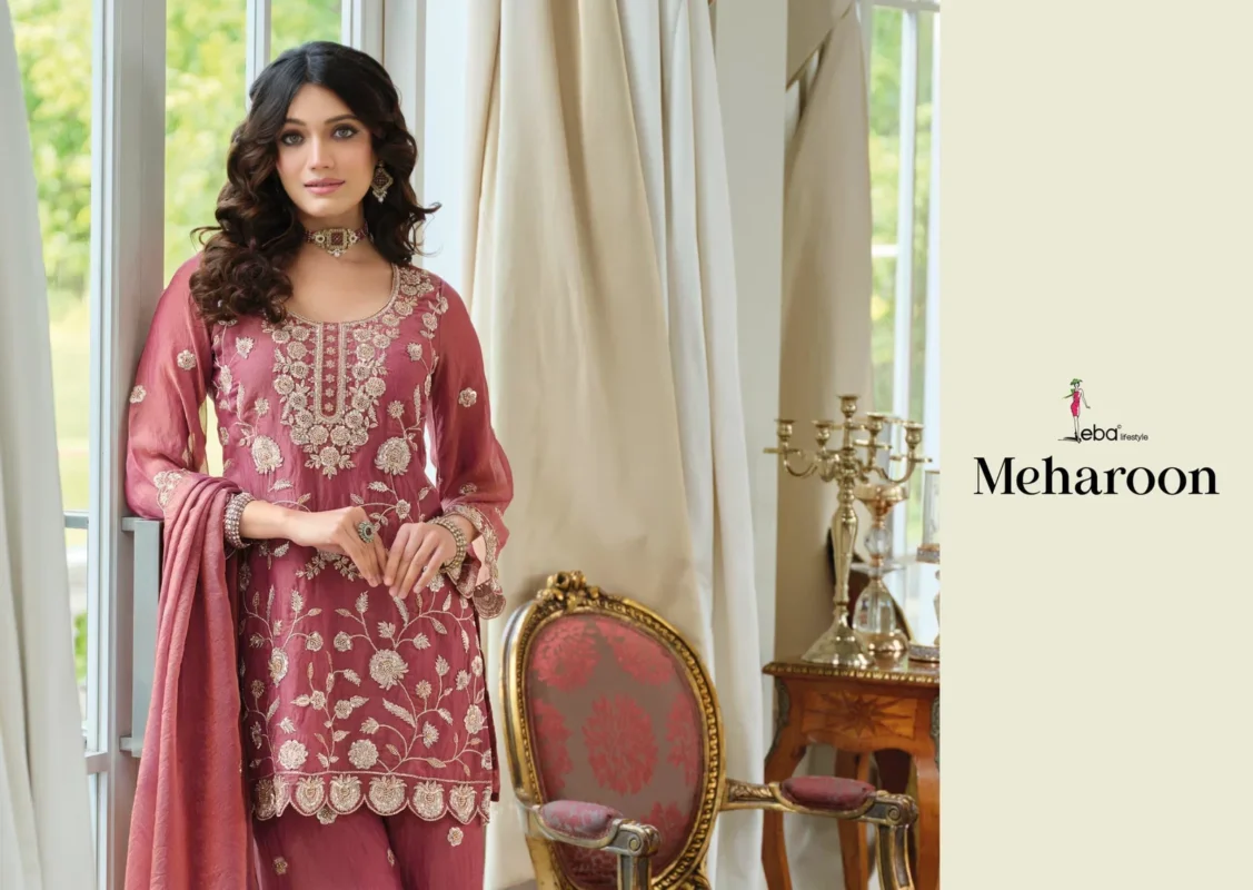 Launching Eba Meharoon Nc Moss With Beats Work Top Bottom And Dupatta Collection Wholesale 2026