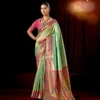 Buy Lt Mango Vol 5 Top Dyed Weaving With Embroidered Saree Collection Wholesale 2026