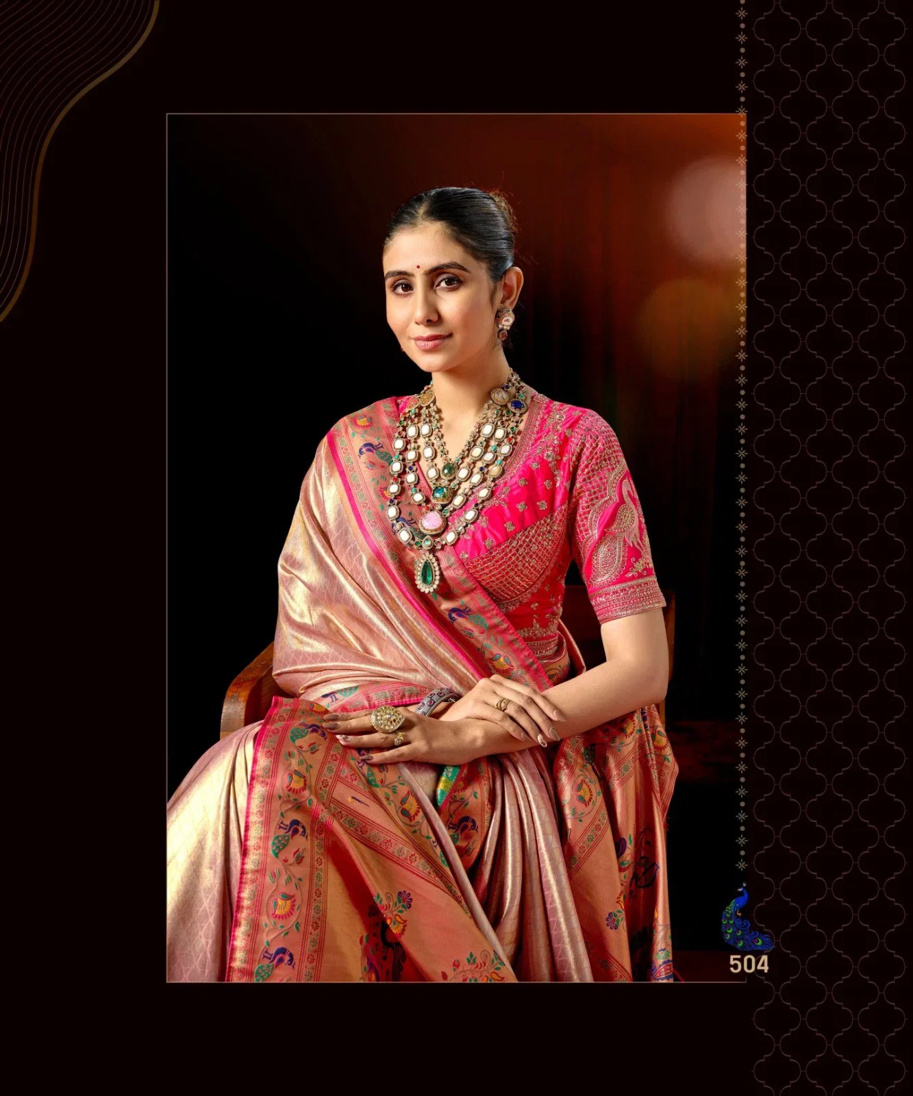 Buy Lt Mango Vol 5 Top Dyed Weaving With Embroidered Saree Collection Wholesale 2026