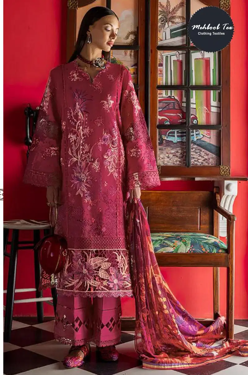 Mehboob Tex Ombre Nx Vol 8 Cotton Embroidered Salwar Kameez Wholesale