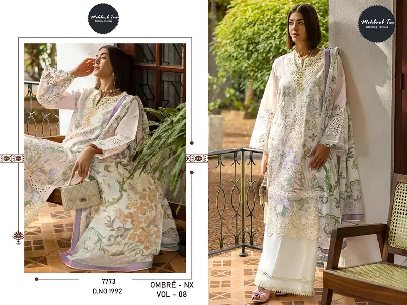 Buy Mehboob Tex Ombre Nx Vol 8 Cotton Embroidered Salwar Kameez Wholesale 2026