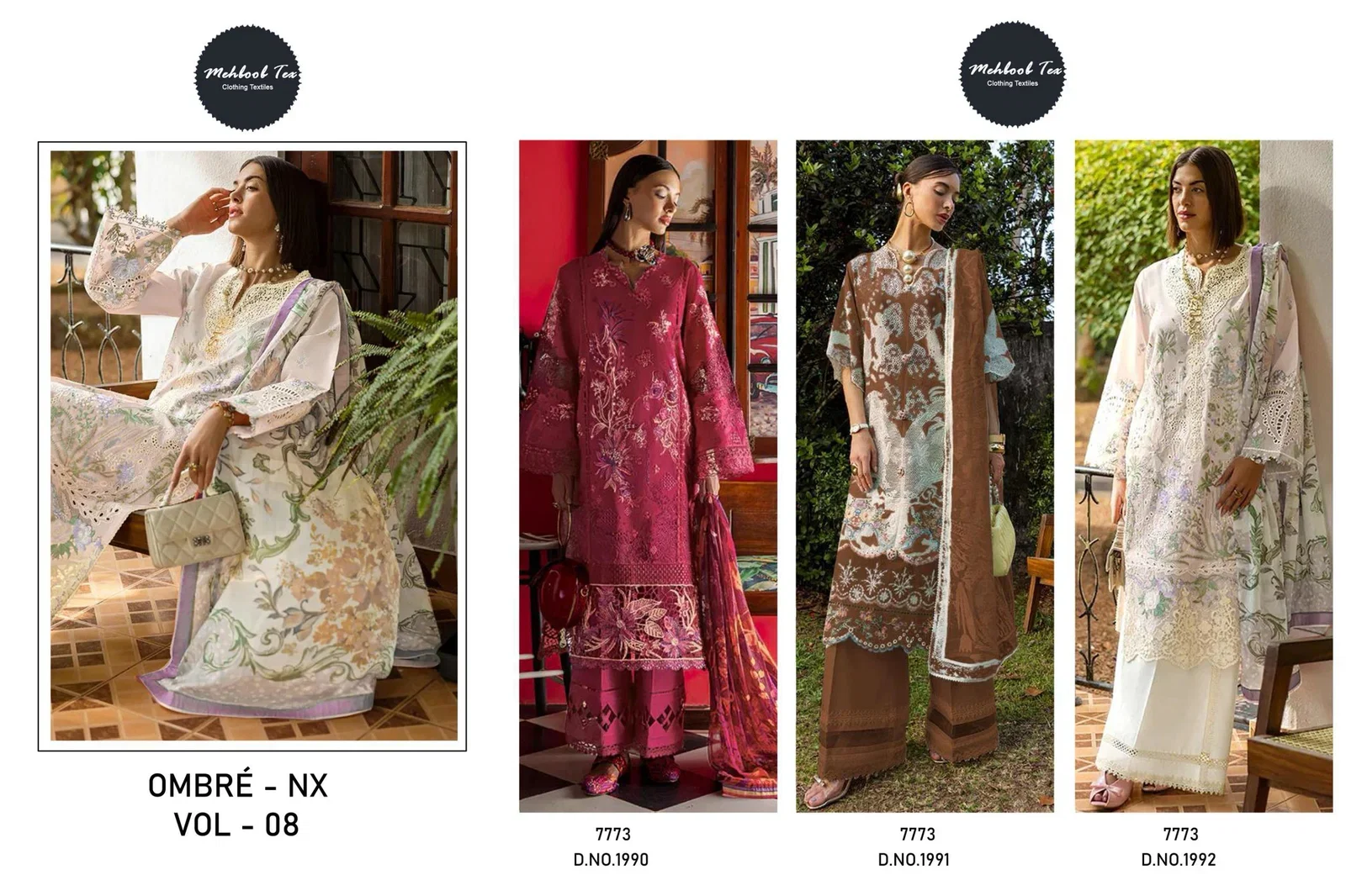 Buy Mehboob Tex Ombre Nx Vol 8 Cotton Embroidered Salwar Kameez Wholesale 2026