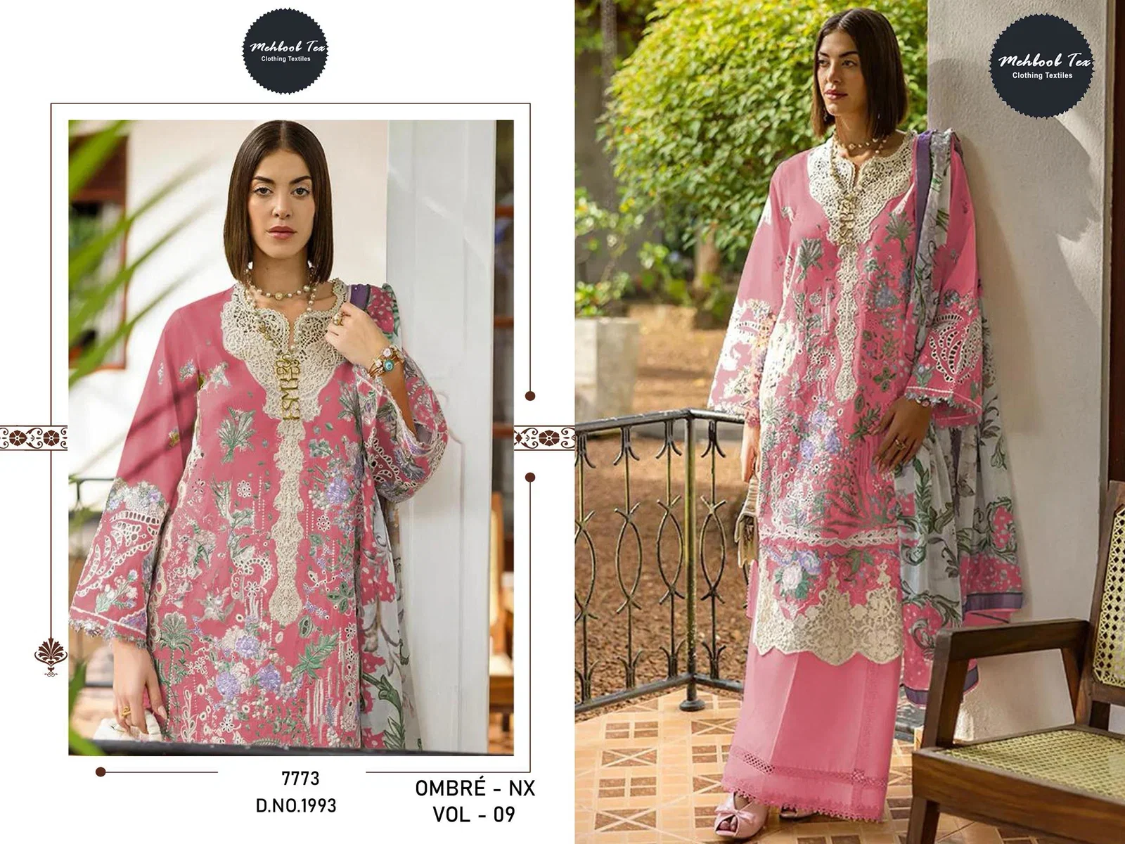 Stylish Mehboob Tex Ombre Nx Vol 9 Cotton With Embroidered Salwar Kameez Wholesale 2026