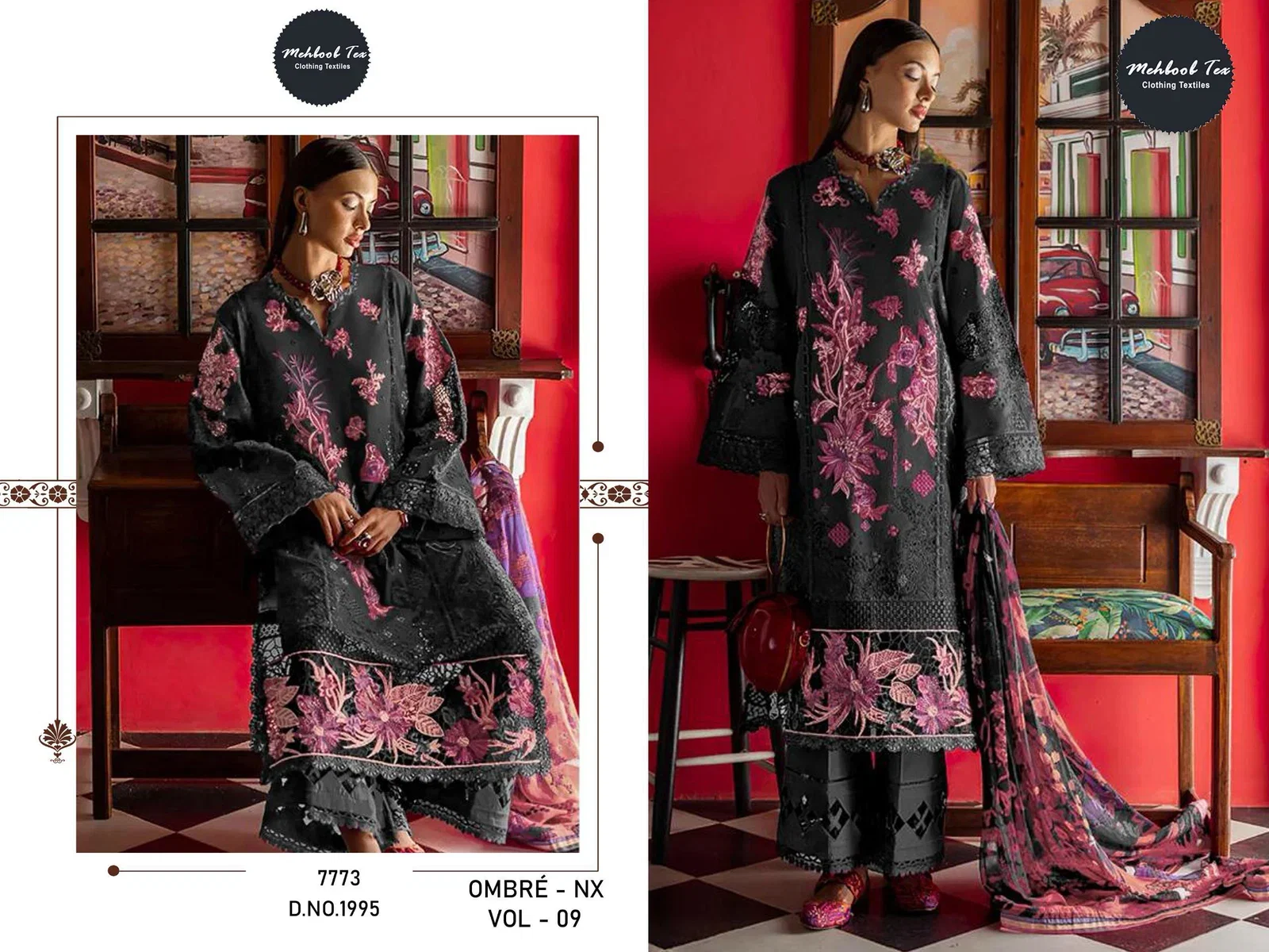 Stylish Mehboob Tex Ombre Nx Vol 9 Cotton With Embroidered Salwar Kameez Wholesale 2026