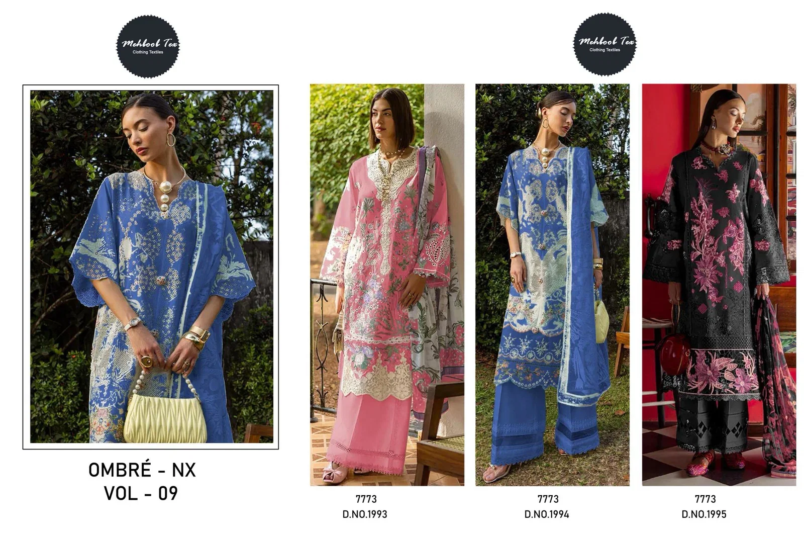 Stylish Mehboob Tex Ombre Nx Vol 9 Cotton With Embroidered Salwar Kameez Wholesale 2026