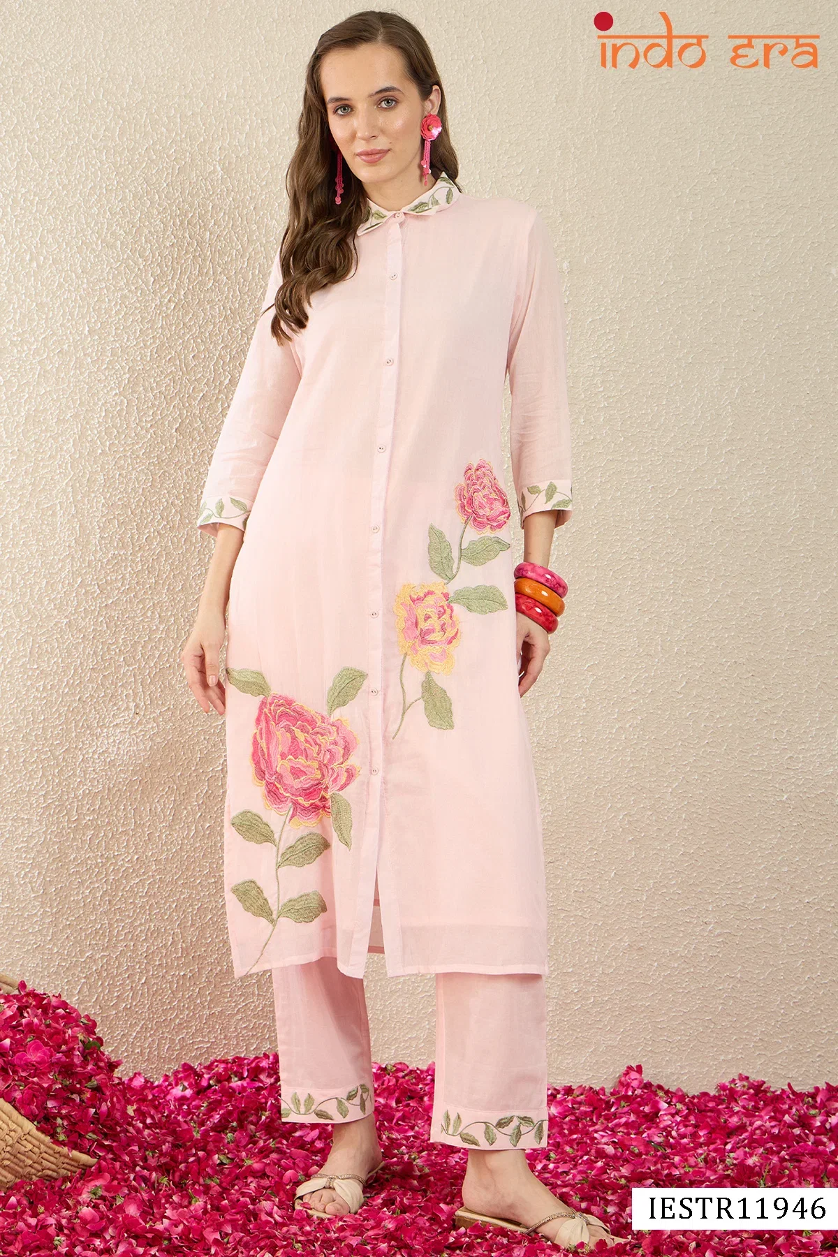 Indo Era 2645 Cotton Printed Kurti With Bottom Collection Wholesale