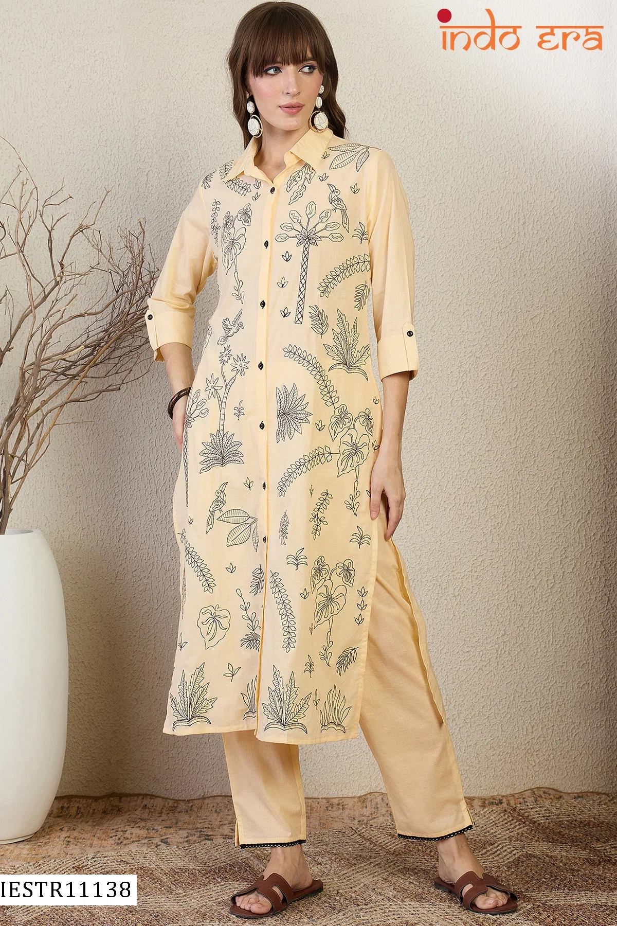Beautiful Indo Era 2645 Cotton Printed Kurti With Bottom Collection Wholesale 2026