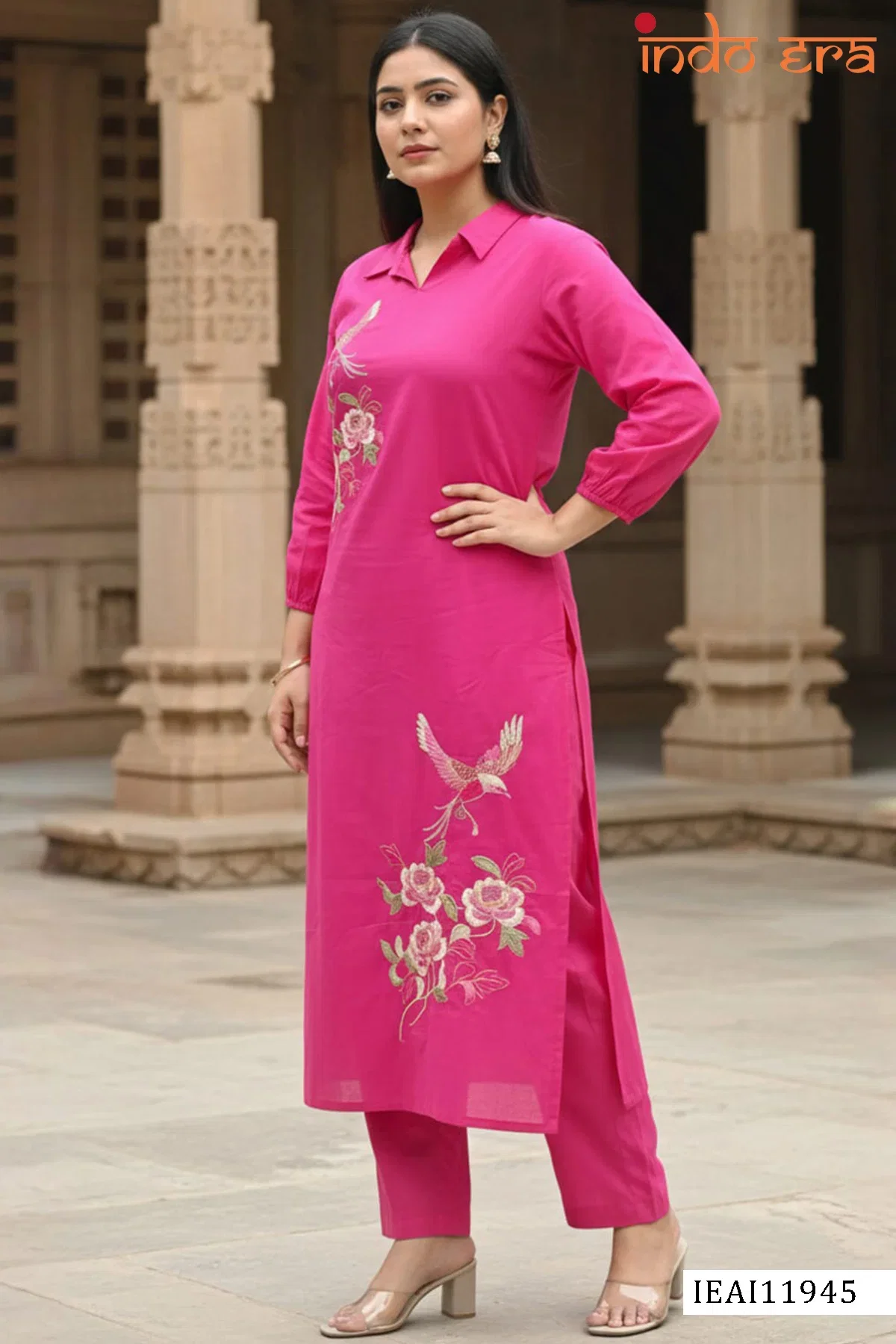 Beautiful Indo Era 2645 Cotton Printed Kurti With Bottom Collection Wholesale 2026