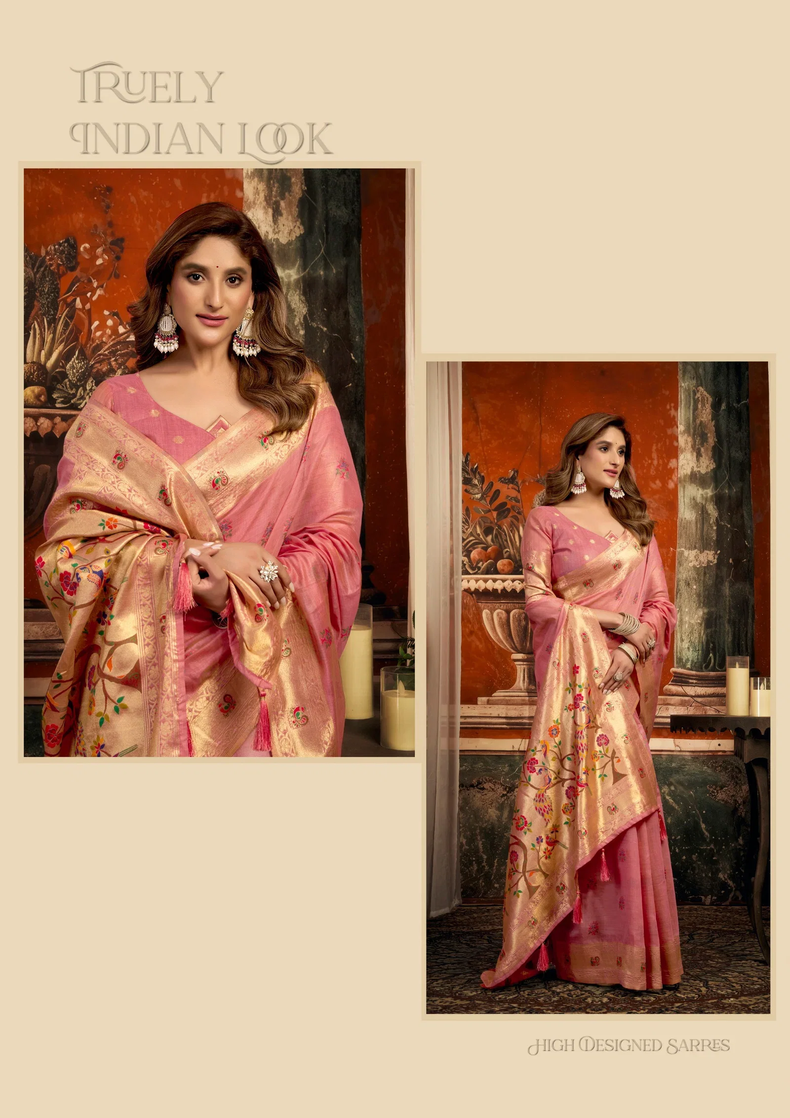 Latest Gobuni Sakshi Pathani Zari Work Festive Wear Saree Collection Wholesale 2026