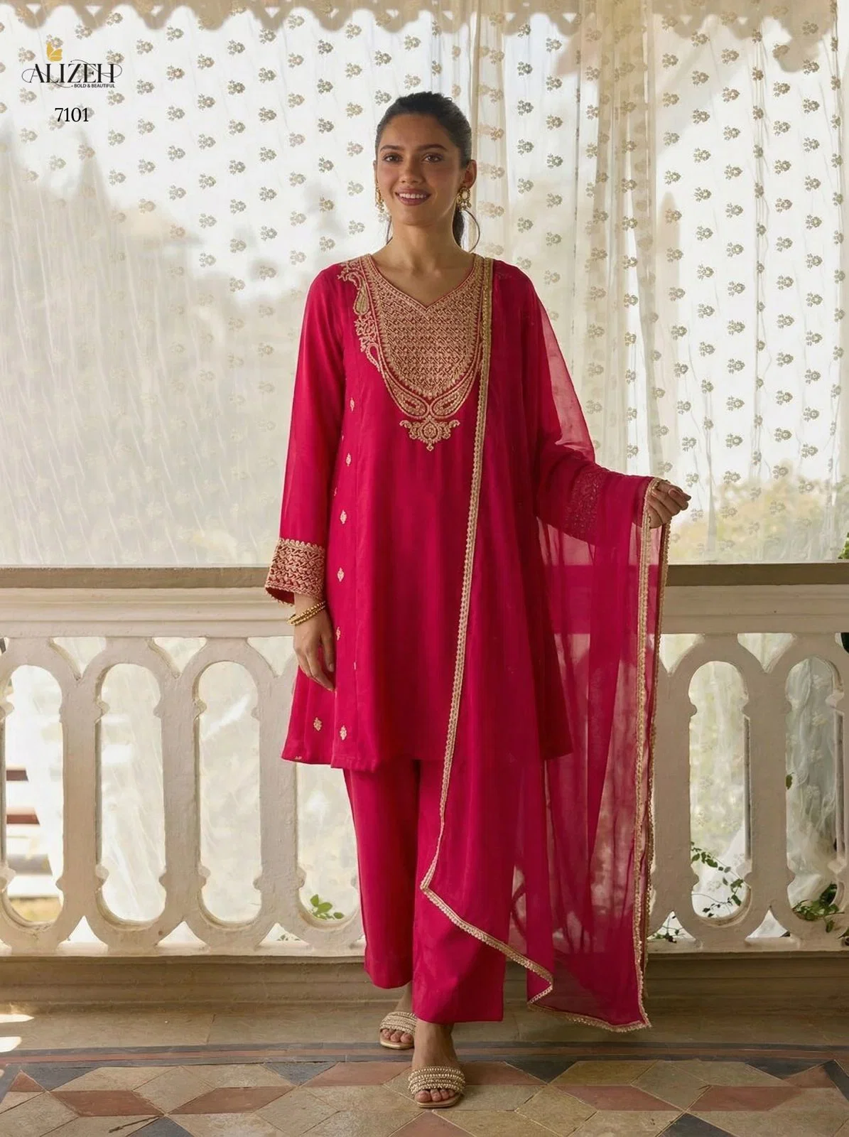Buy Alizeh 7099 To 7101 Cotton Silk Designer Salwar Kameez Collection Wholesale 2026