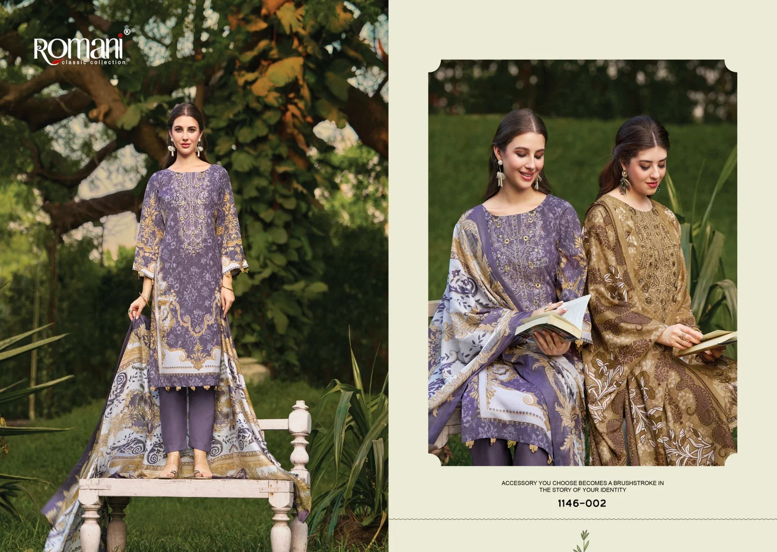 Buy Romani Needle Wonder Vol 11 Cotton Digital Printed Embroidered Dress Material Wholesale 2026