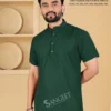 Latest Sangeet Soft Rayon Handloom Dobby Rayon Mens Short Kurta Collection Wholesale 2026
