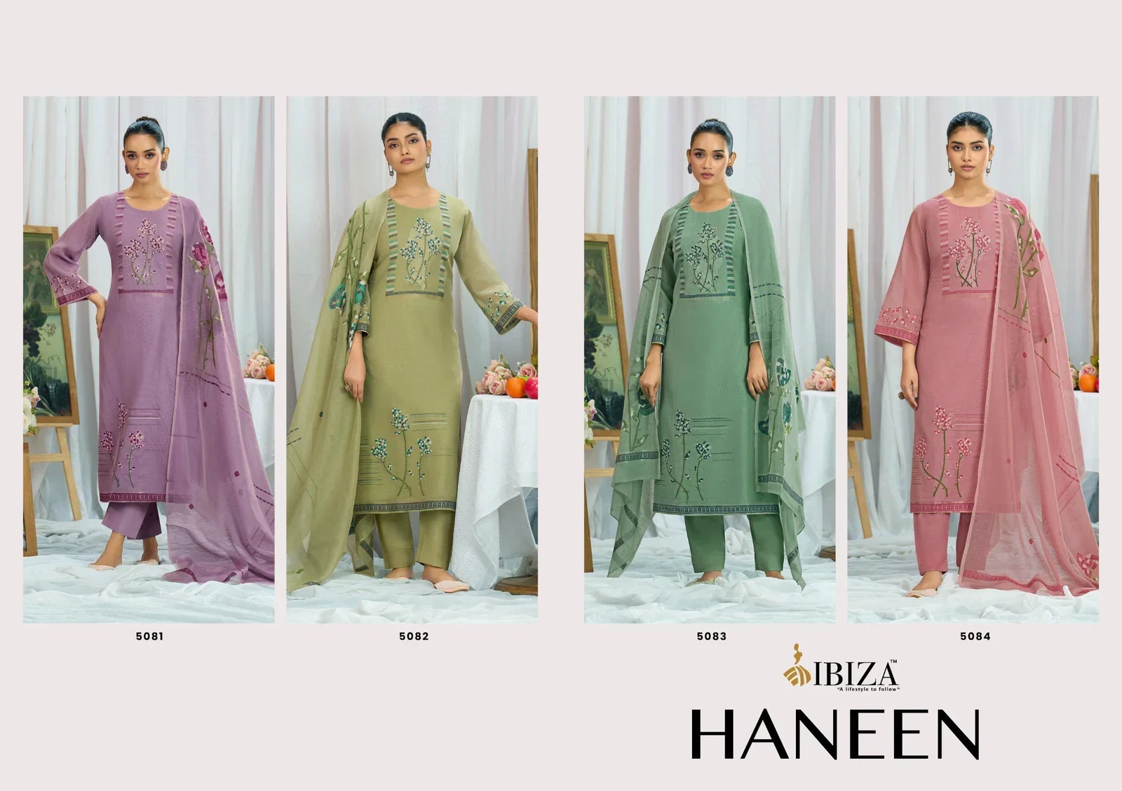 Buy Ibiza Haneen Linen Cotton Embroidered Salwar Kameez Wholesale 2026
